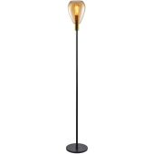 Freelight Dorato S2001A amber glazen vloerlamp