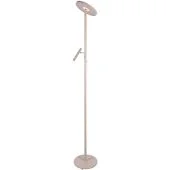 Freelight Stanza S4360C creme kleurige uplighter met dunne leeslamp en geintegreerde LED