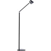 Freelight Trieste S4601Z matzwarte vloerlamp met vierkant naar rond kapje en driestappen dimmer