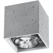 Plafondlamp Valde beton 14cm