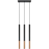 Sollux Mozaica SL.0889 zwart met koper hanglamp