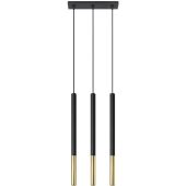 Sollux Mozaica SL.0892 zwart met gouden hanglamp