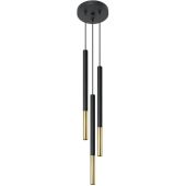 Sollux Mozaica SL.0893 zwart met goud kleurige hanglamp