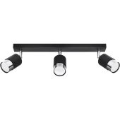 Sollux Nero SOL1066 mat zwarte spot met chroom