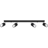 Sollux Nero SOL1067 mat zwarte spot met chroom