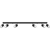 Sollux Nero SOL1068 mat zwarte spot met chroom