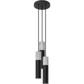 Sollux Borgio SOL1081 mat zwarte hanglamp met beton