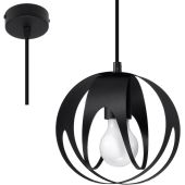 Sollux Tulos SOL1087 mat zwarte hanglamp