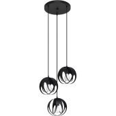 Sollux Tulos SOL1088 mat zwarte hanglamp