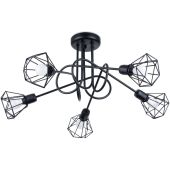 Sollux Artemis SL.1110 zwarte plafondlamp