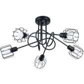 Sollux Beluci SL.1119 zwart metalen plafondlamp