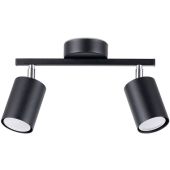 Sollux Lemmi SL.1127 mat zwart metalen spot
