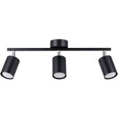 Sollux Lemmi SL.1128 mat zwart metalen spot