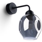 Sollux Fillan SL.1143 zwart rookglazen wandlamp