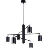 Sollux Lemmi SL.1207 zwarte kroonluchter met zes GU10