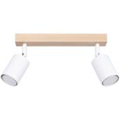 Sollux Verdo SL.1286 witte spot van hout en metaal