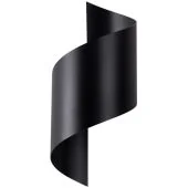 Sollux Talassa SL.1309 zwart metalen gebogen wandlamp