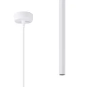 Sollux Arche SL.1337 wit geribbelde buis hanglamp
