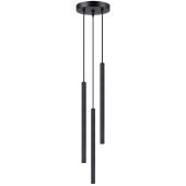 Sollux Arche SL.1341 zwart geribbelde buis hanglamp