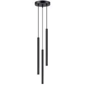 Sollux Arche SL.1341 zwart geribbelde buis hanglamp