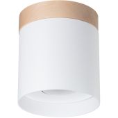 Sollux Rif SL.1348 wit met houten plafondlamp