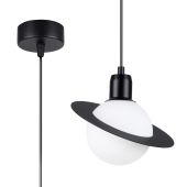 Sollux Hyperion SL.1358 zwarte hanglamp planeet