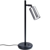 Sollux Winx SL.1373 zwarte tafellamp met chromen spot