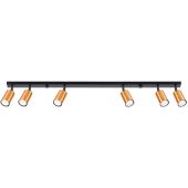Sollux Winx SL.1380 koperen spots met zwarte plafondplaat