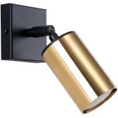 Sollux Winx SL.1382 gouden spot met zwarte wandplaat
