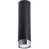 Sollux Nero SL.1409 zwarte plafondlamp met chromen rand