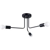 Sollux Norah SL.1450 zwarte plafondlamp
