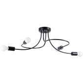 Sollux Levar SL.1455 zwarte plafondlamp