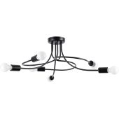 Sollux Levar SL.1456 zwarte plafondlamp