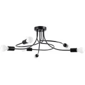 Sollux Levar SL.1456 zwarte plafondlamp