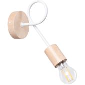 Wandlamp Ember wit 19cm