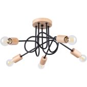Plafondlamp Ember zwart 61cm