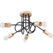Plafondlamp Ember zwart 61cm