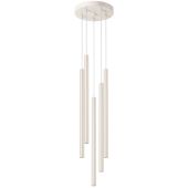 Sollux Pastelo SL.1516 beige hanglamp met vijf buisvormige kappen