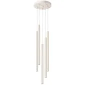 Sollux Pastelo SL.1516 beige hanglamp met vijf buisvormige kappen