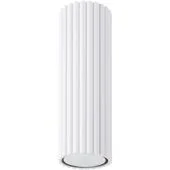 Sollux Karbon SL.1531 wit geribbelde plafondlamp