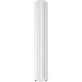 Sollux Karbon SL.1533 witte geribbelde plafondlamp