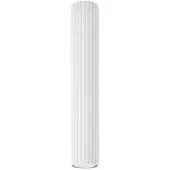 Sollux Karbon SL.1533 witte geribbelde plafondlamp