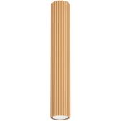 Sollux Karbon SL.1552 goudkleurige geribbelde plafondlamp