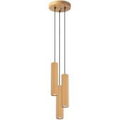 Sollux Karbon SL.1557 goudkleurig geribbelde hanglamp