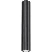 Sollux Karbon SL.1571 zwart geribbelde plafondlamp