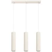 Sollux Karbon SL.1594 beige geribbelde hanglamp