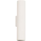 Sollux Karbon SL.1596 beige geribbelde updown wandlamp