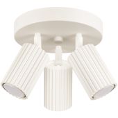 Sollux Karbon SL.1601 beige geribbelde drie spot