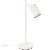 Sollux Karbon SL.1605 beige geribbelde tafellamp