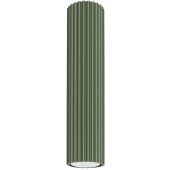 Sollux Karbon SL.1608 olijfgroene geribbelde plafondlamp